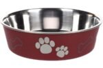 ჯამი მეტალის წითელი 800მლ 17სმ / Feeding bowl kena red 800ml 17cm