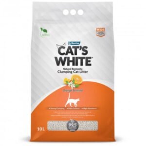 Cat's White 10LT W225 ORANGE PERFUMED -  კატის ქვიშა ფორთოხლის არომატით