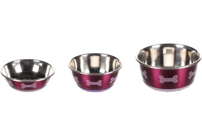 ჯამი მეტალის ვარდისფერი 500მლ 13სმ / Bowl selecta pink 500ml 13cm - Image 2
