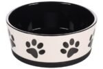 ჯამი კერამიკის შავი/თეთრი 440მლ 14სმ / Bowl dog kenzo ceramic non-slip black/white 14cm 440ml - Image 2