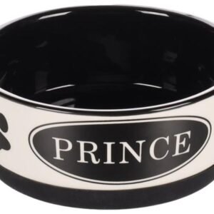 ჯამი კერამიკის შავი/თეთრი  1130მლ 18სმ / Bowl dog kenzo ceramic non-slip black/white 1130ml 18cm