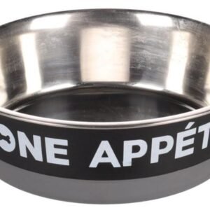 ჯამი მეტალის შავი 900მლ 17,3სმ / Bowl bone appetit black 900ml 17,3cm