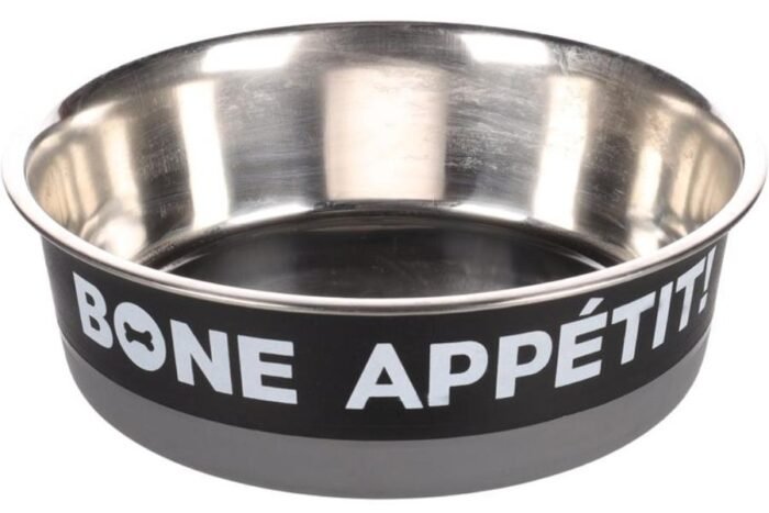 ჯამი მეტალის შავი 400მლ 14სმ / Bowl bone appetit black 400ml 14cm - Image 1