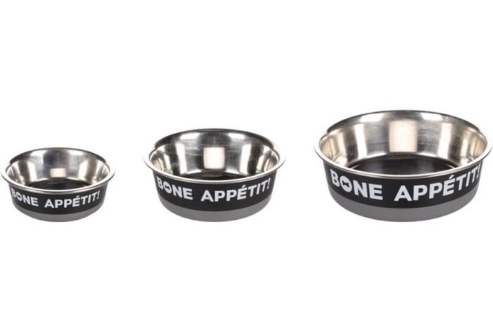 ჯამი მეტალის შავი 400მლ 14სმ / Bowl bone appetit black 400ml 14cm - Image 2