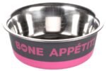 ჯამი მეტალის ვარდისფერი 400მლ 14სმ / Bowl bone appetit fuchsia 400ml 14cm
