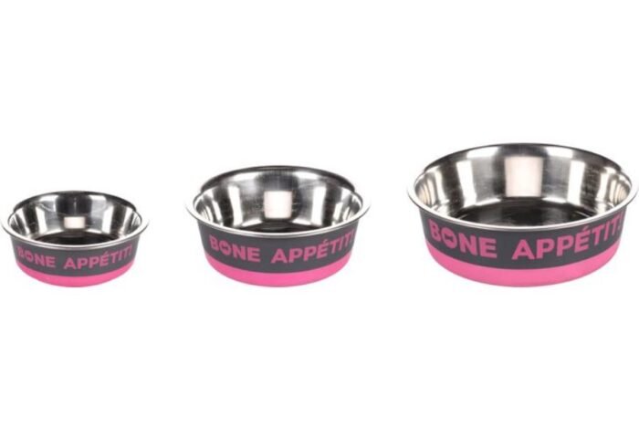ჯამი მეტალის ვარდისფერი 400მლ 14სმ / Bowl bone appetit fuchsia 400ml 14cm - Image 2