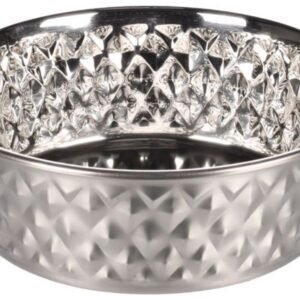 ჯამი უჟანგავი ფოლადის 1000მლ 17სმ / Feeding snd drinking bowl stainless steel 1000ml 17cm