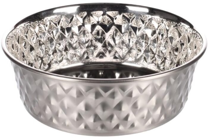 ჯამი უჟანგავი ფოლადის 1000მლ 17სმ / Feeding snd drinking bowl stainless steel 1000ml 17cm - Image 1