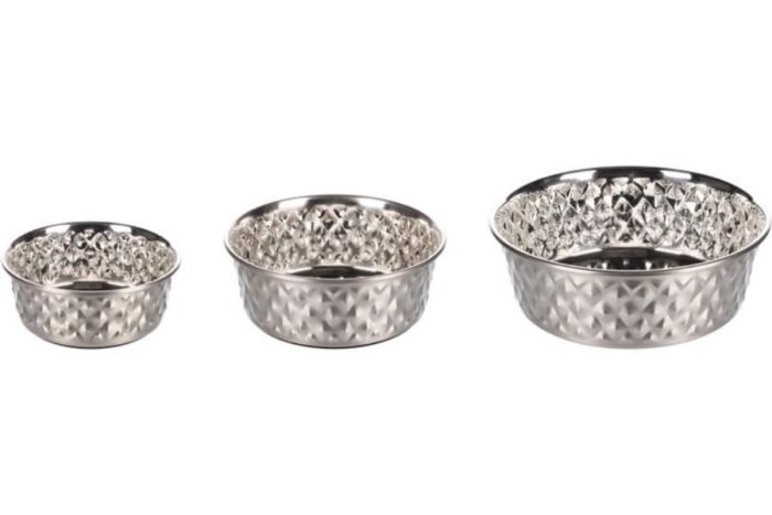 ჯამი უჟანგავი ფოლადის 1000მლ 17სმ / Feeding snd drinking bowl stainless steel 1000ml 17cm - Image 2
