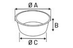 ჯამი მეტალის ვარდისფერი 500მლ 13სმ / Bowl selecta pink 500ml 13cm - Image 3