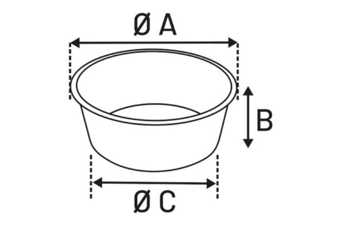ჯამი უჟანგავი ფოლადის 1000მლ 17სმ / Feeding snd drinking bowl stainless steel 1000ml 17cm - Image 3