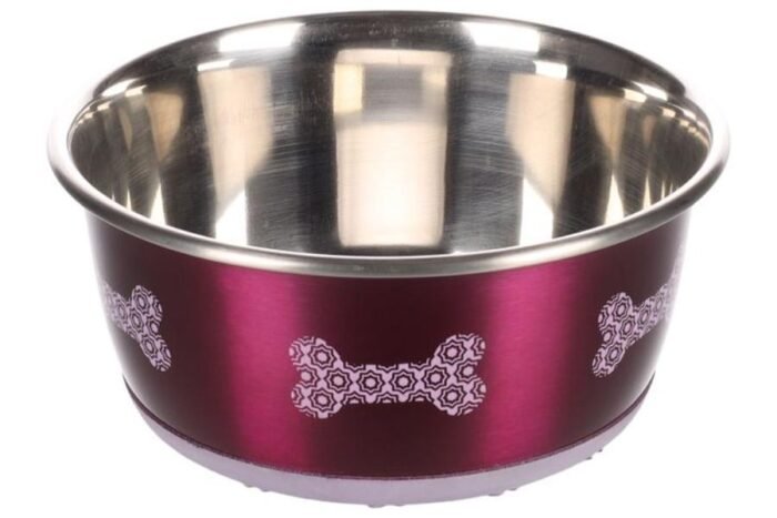 ჯამი მეტალის ვარდისფერი 500მლ 13სმ / Bowl selecta pink 500ml 13cm - Image 1