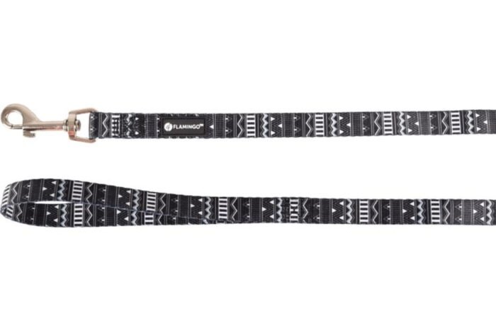 LEASH SADIE BLACK/WHITE 120CM 15MM - Image 1