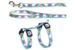 KITTEN HARNESS + LEASH ARWEN PRINT MOUSE 15-25CM 10MM - Image 2