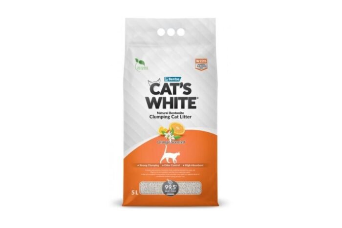 კატის ქვიშა ფორთოხლის არომატით 10ლ / Cat's White 5LT W225 ORANGE PERFUMED - Image 1