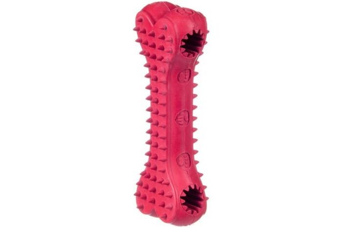 BARRY KING  rubber bone for treats, red,  15cm - Image 1