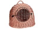 CAT BASKET WILLOW WITH DOOR 50 CM