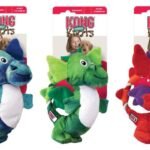 ძაღლის სათამაშო დრაკონი ლურჯი/წითელი/მწვანე / Kong dragon knots medium/large (assorted colores)