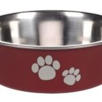 ჯამი მეტალის წითელი 450მლ 14სმ / Feeding bowl kena red 450ml 14cm