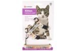KITTEN HARNESS + LEASH TOPO MOUSE MOTIF WHITE 20-35CM 10MM