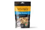 მინი საწვრთნელი სნექები ქათმით და თევზით 100გრ/ Tailswingers Mini turnies chicken with fish 100 gr.