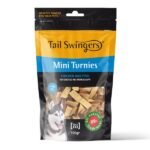მინი საწვრთნელი სნექები ქათმით და თევზით 100გრ/ Tailswingers Mini turnies chicken with fish 100 gr.