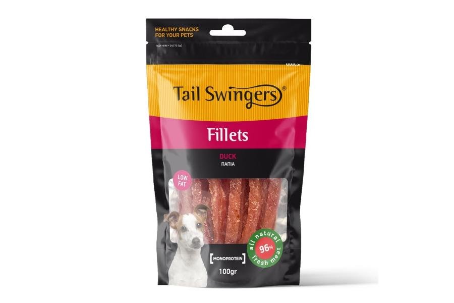 რბილი ფილე იხვის ხორცი 100გრ / Tailswingers fillets soft duck slice 100 gr - ZooLife.ge