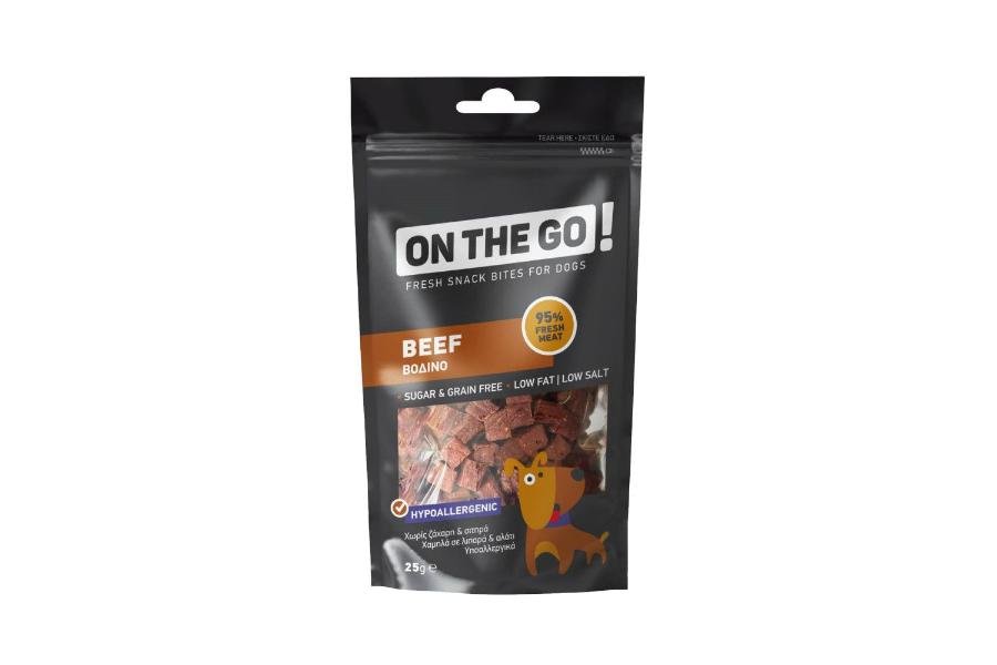 სნექი საქონლის ხორცით 25გრ / On the Go Bites with Beef 25gr - ZooLife.ge