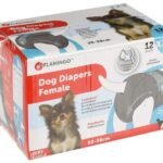 პამპერსი ძაღლებისთვის XXS 12ც 20-28სმ / Diapers dipy for female dogs XXS 12psc 20-28cm