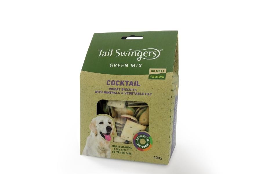 ხრაშუნა ორცხობილების კოქტეილ მიქსი 400გრ / Tailswingers coctail mix biscuits 400gr - ZooLife.ge