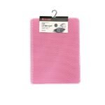 წყალგაუმტარი ხალიჩა კატის ტუალეტისთვის 45x60 სმ - ვარდისფერი / Cat litter mat w Velcro 45x60cm - pink