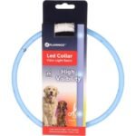 COLLAR LED NERA BLUE 20-70CM 16MM