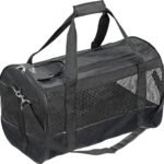 ცხოველის გადასაყვანი ჩანთა შავი ზომა M 50x28x30სმ / Carrying bag Divina black M 50x28x30cm