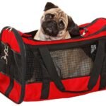 ცხოველის გადასაყვანი ჩანთა წითელი ზომა M 50x28x30სმ / Carrying bag Divina red M 50x28x30cm