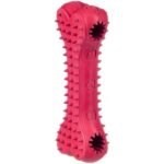 ბარი კინგის ძაღლის სათამაშო წითელი ძვალი 15სმ / BARRY KING  rubber bone for treats - red 15cm