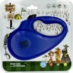 ძაღლის რეგულირებადი სატარებელი ლურჯი XS. 3მ / 12კგ / Retractable tape leash, blue, XS , 3m  ft, up to 12 kg