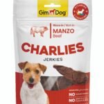 სნექი ძაღლლებისთვის საქონლის ხორცით 70გრ / Gimborn Gimdog Charlies jerkies Beef 70gr