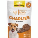 სნექი ძაღლლებისთვის ქათმის ხორცით 70გრ / Gimborn Gimdog Charlies burgers Chicken 70gr