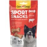სნექი ძაღლებისთვის – საქონლის ხორცით 60გრ /Gimborn GimDog Sport Snacks with Beef 60gr