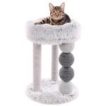 ფლამინგო კატის საფხაჭნი/სახლი 43x43x61.5სმ ნაცრისფერი / Flamingo-Cat Scratching Post Duchess Grey 43x43x61.5cm