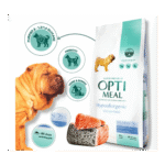 ოპტიმილი ჰიპოალერგიული საშუალო და ზრდასრული ჯიშის ძაღლების  საკვები ორაგულით 20კგ