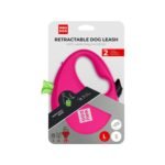 ძაღლის სატარებელი ამრეკლი ლენტით ზომა L 5მ  40კგ-მდე