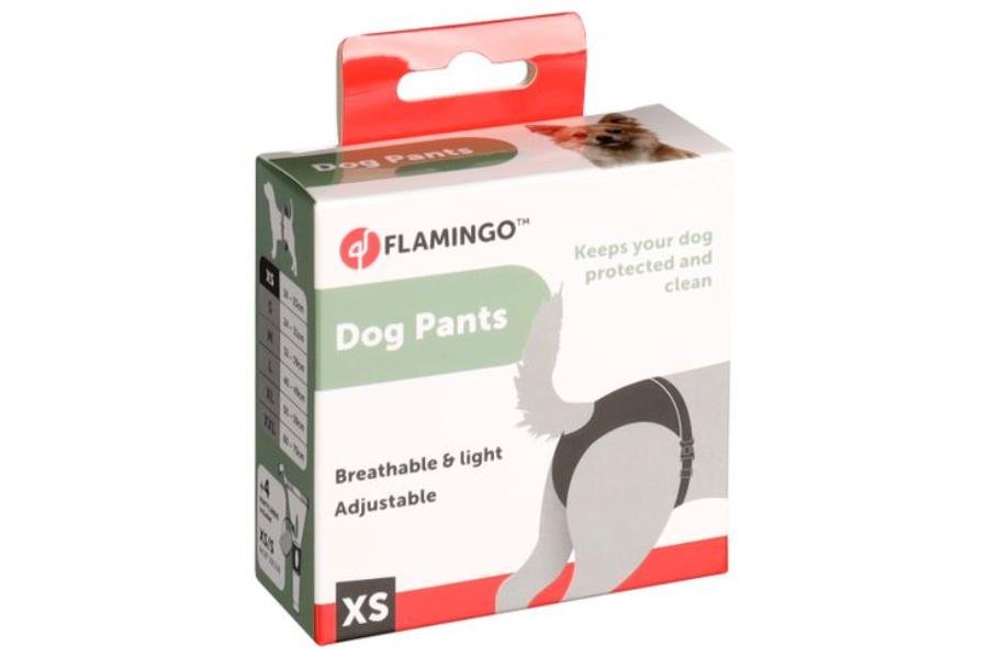 ძაღლის ჰიგიენური ტრუსი + 4 საფენი XS - შავი / Dog pants buckle sasha + 4pads XS-black - ZooLife.ge