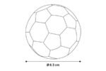 DT RUBBER ALVIN SPORTS BALL NEON 6CM ASSORTMENT DISPLAY - Image 3