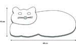 კატის საფხაჭნი ხალიჩა 60x39,5x1სმ /  CT scratching mat mischa beige 60x39,5x1cm - Image 3