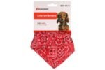 ძაღლის საყელო/ბენდენა წითელი ზომა s 25-40 სმ / Collar bandana pinto red s 25-40cm - Image 2