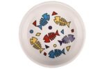 FEEDING BOWL CAT FISK CERAMIC ROUND WHITE M 13,5X13,5X4CM 375ML - Image 2