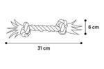 DT COTTON JIM PLAYING ROPE 2 KNOTS MULTI M 30CM - Image 3