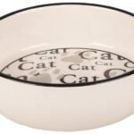 ჯამი კერამიკის თეთრი 375მლ 13,5სმ / Feeding bowl cat cathy ceramic round white