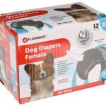 პამპერსი ძაღლებისთვის XS 12ც 20-28-40სმ / Diapers dipy for female dogs XS 12psc 28-40cm